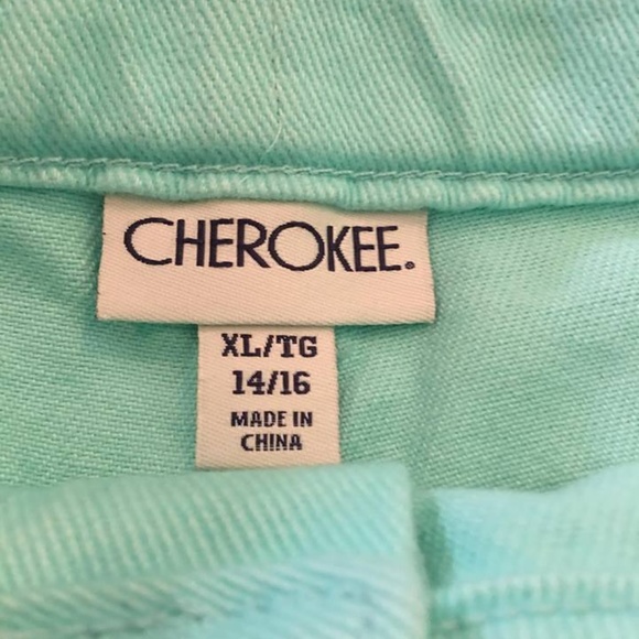 EUC-Cherokee mint jean shorts-XL - Picture 3 of 4